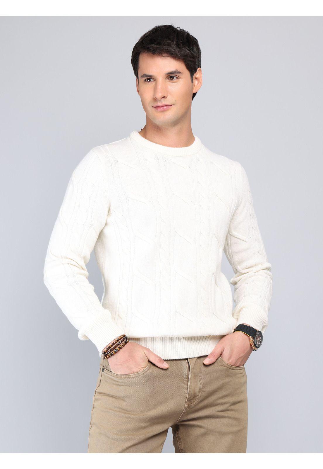 Sweater Texturado Regular Fit Beige Soviet SCII106BE-0