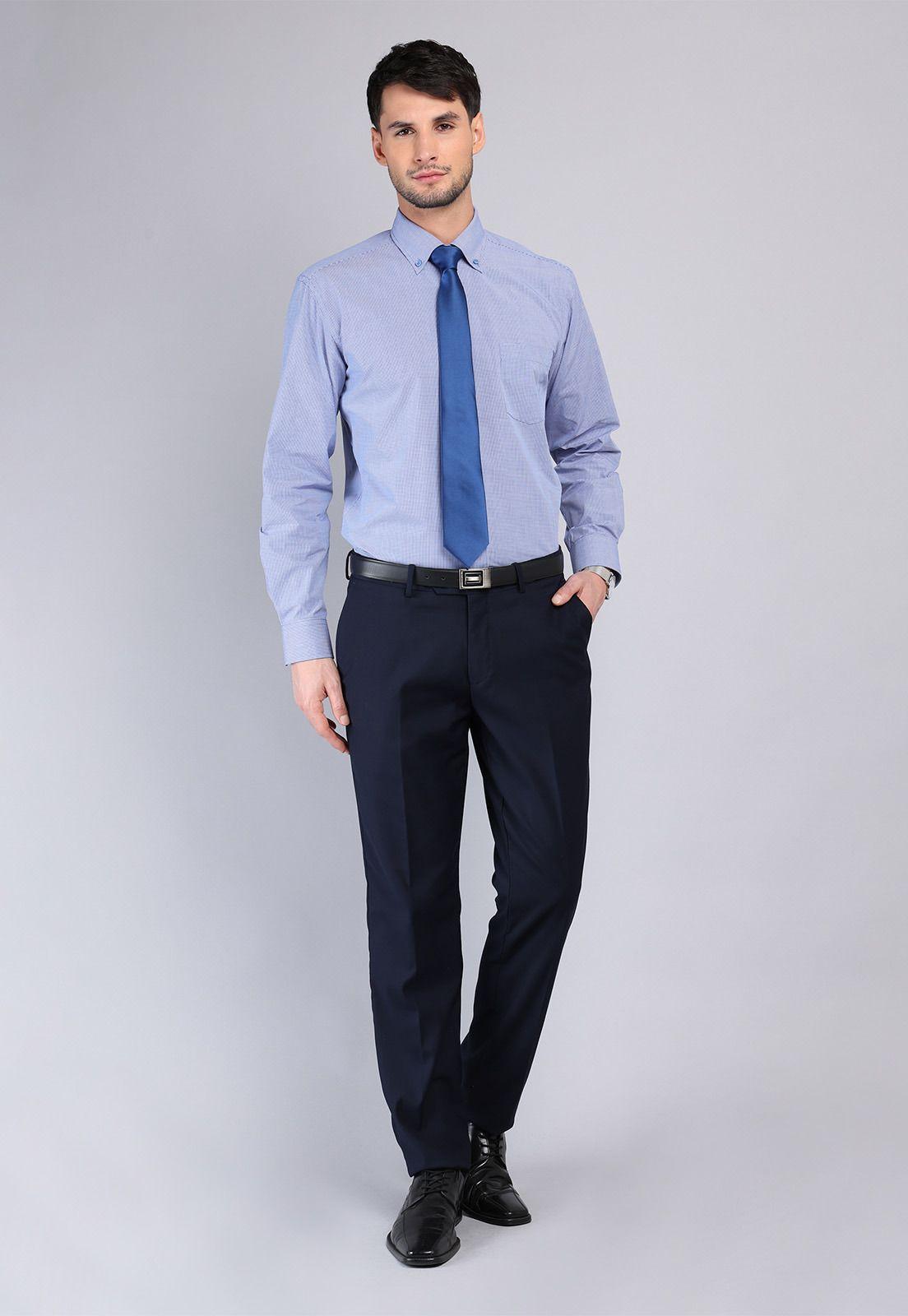 Camisa Formal A Cuadros Van Heusen VHCM429AZ-4