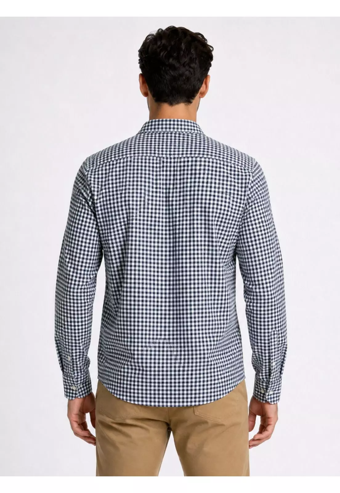 Camisa Cuadros Regular Fit Azul Marino Piero Butti PBDVF11NB-1