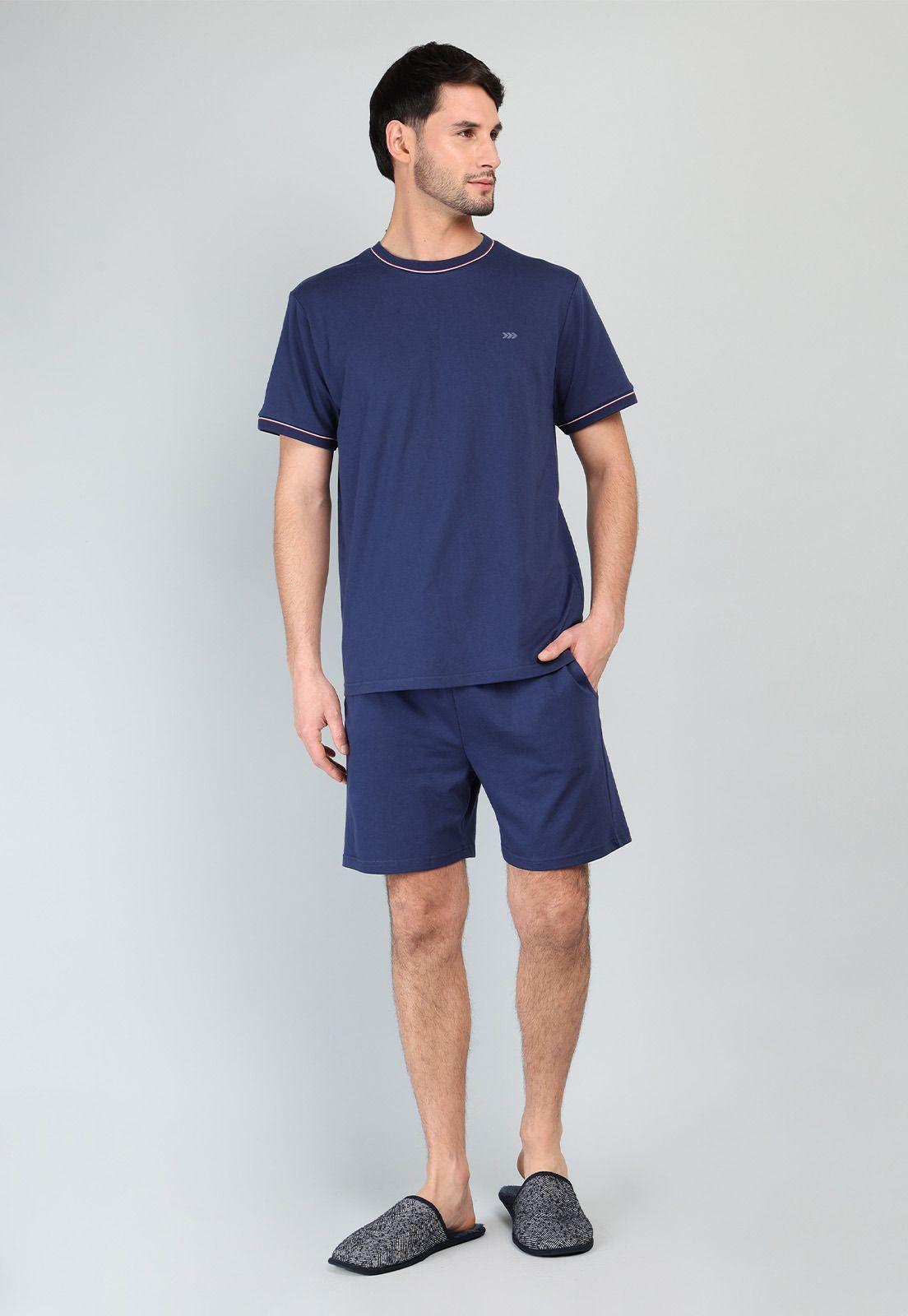 Pijama Corto Cuello Redondo Arrow P1V3202AZ-3