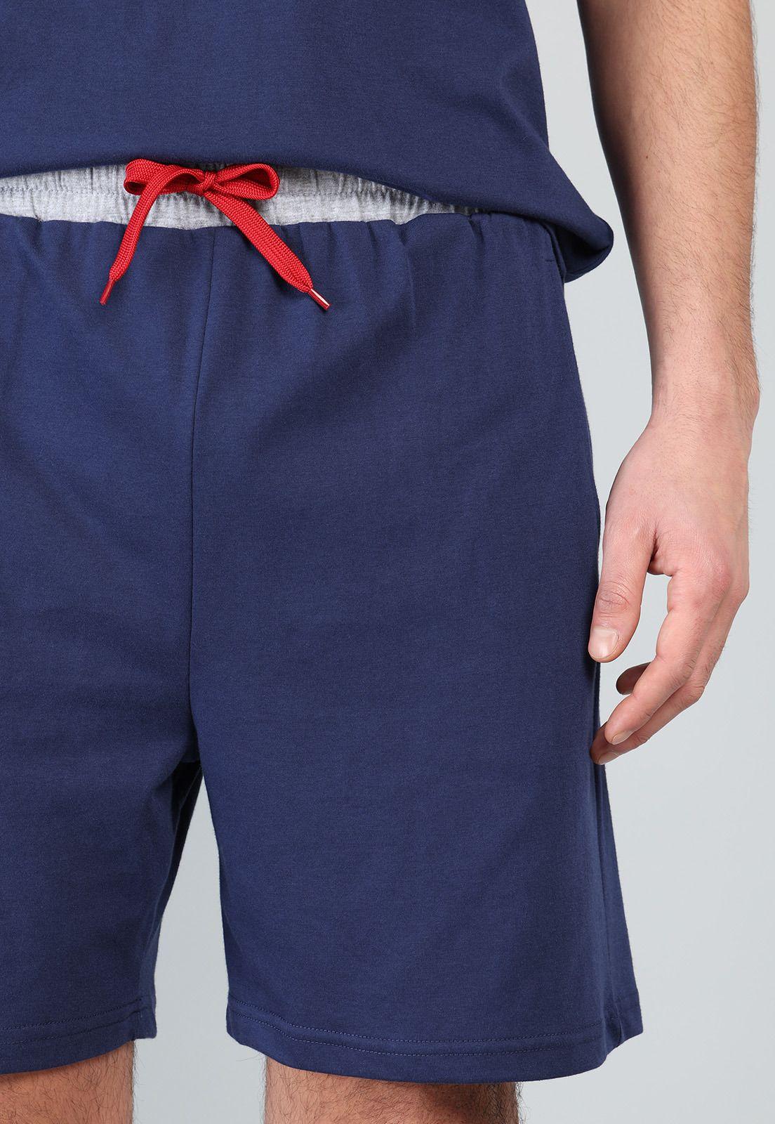 Pijama Corto Cuello Redondo Arrow P1V3202AZ-4