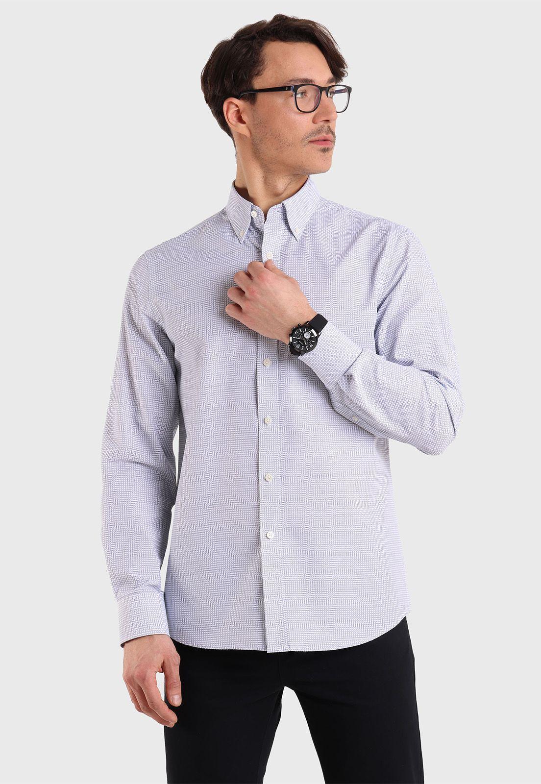 Camisa Cuello con Botón Print Guy Laroche-0