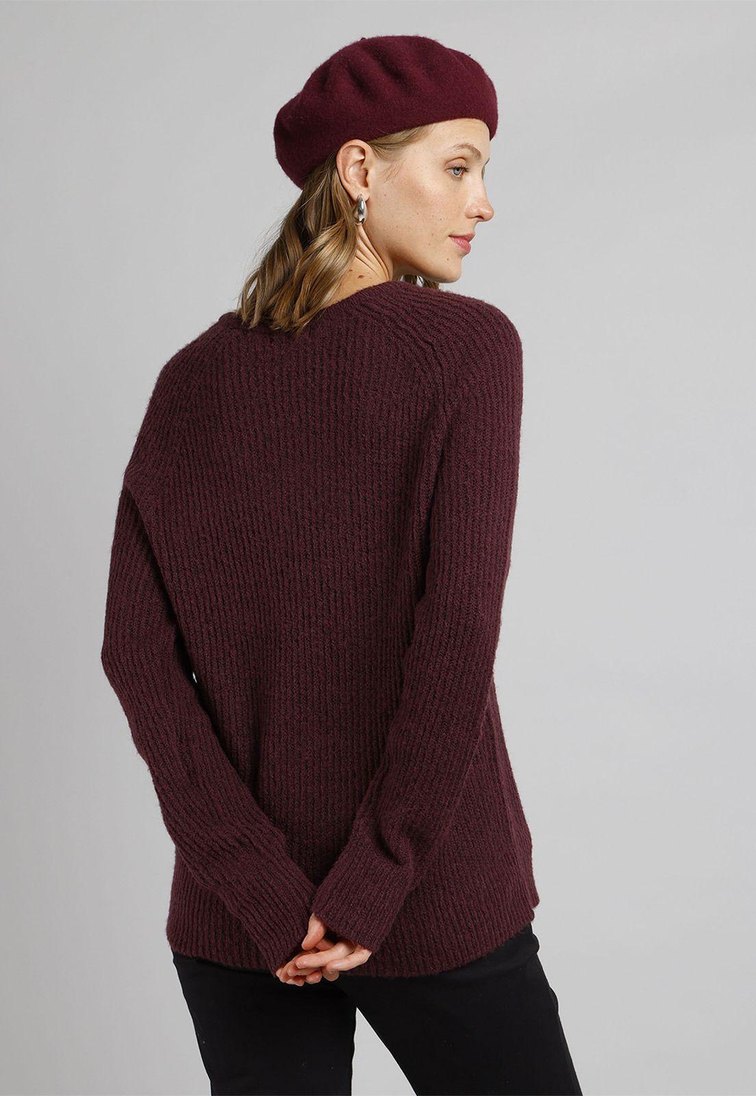 Sweater Largo Cuello Redondo Mujer Esprit M008975-1