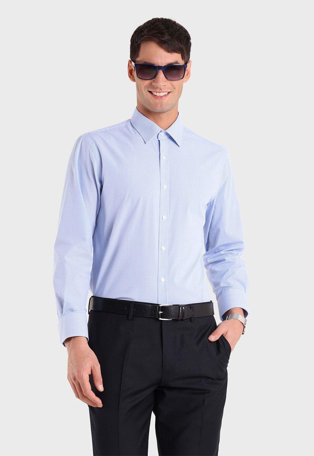 Camisa Formal Cuadritos Spandex Arrow-0