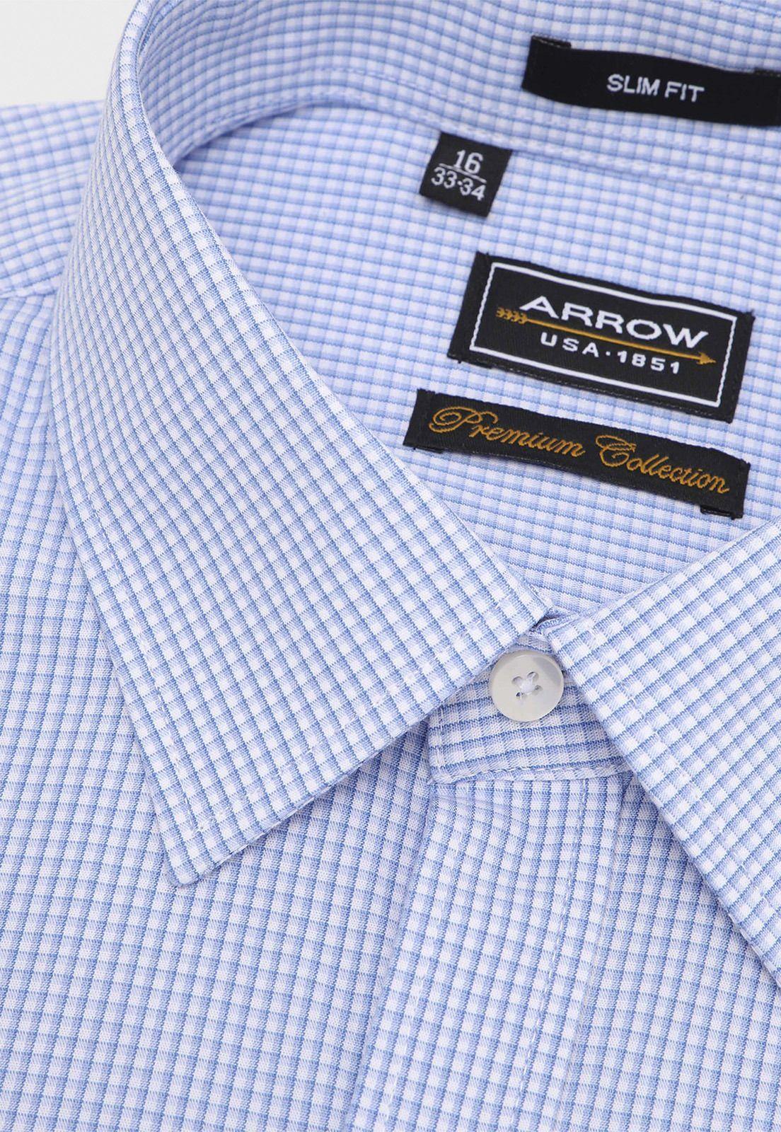 Camisa Formal Cuadritos Spandex Arrow-1