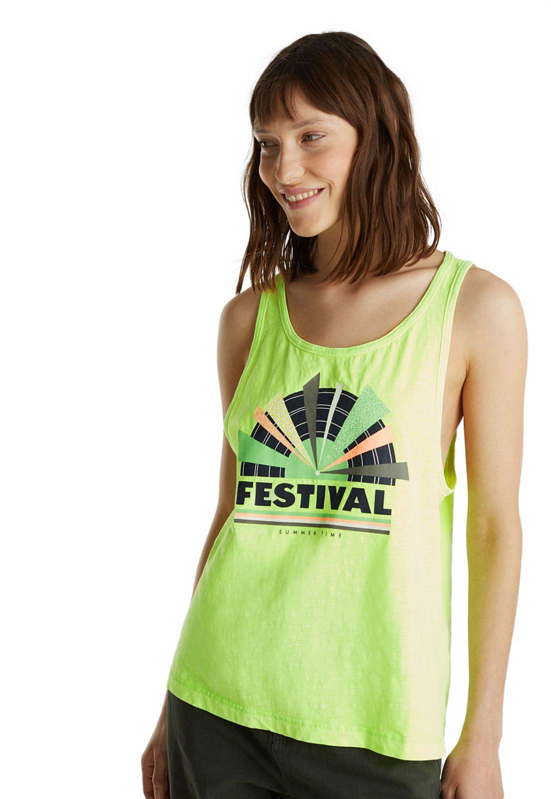 Polera sin mangas 100 % algodón-0