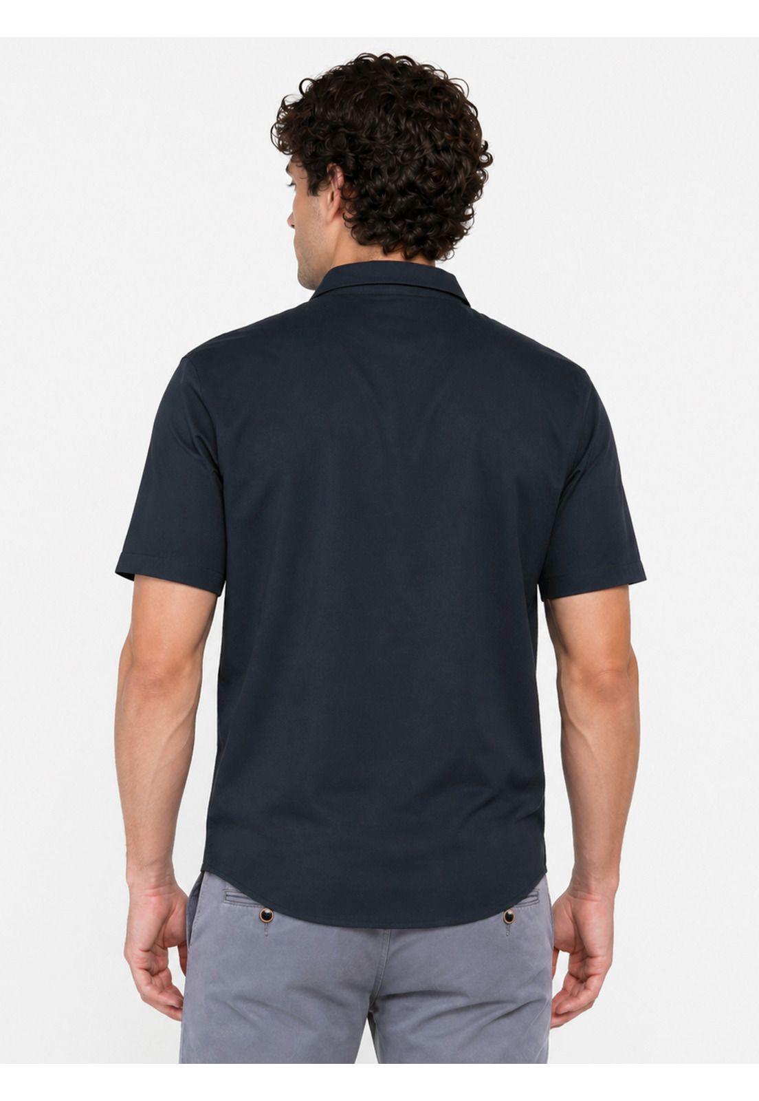 Camisa Spandex Non Iron Regular Fit Azul Marino Arrow CM34066NB-1