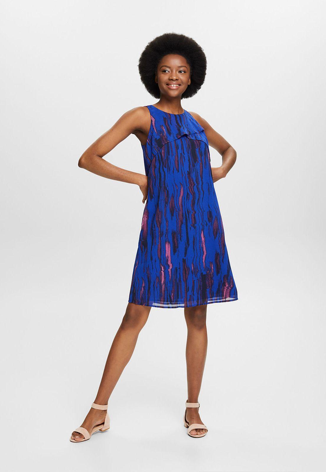 Vestido de Tejido de Gasa Mujer Esprit 034EE1E331-2