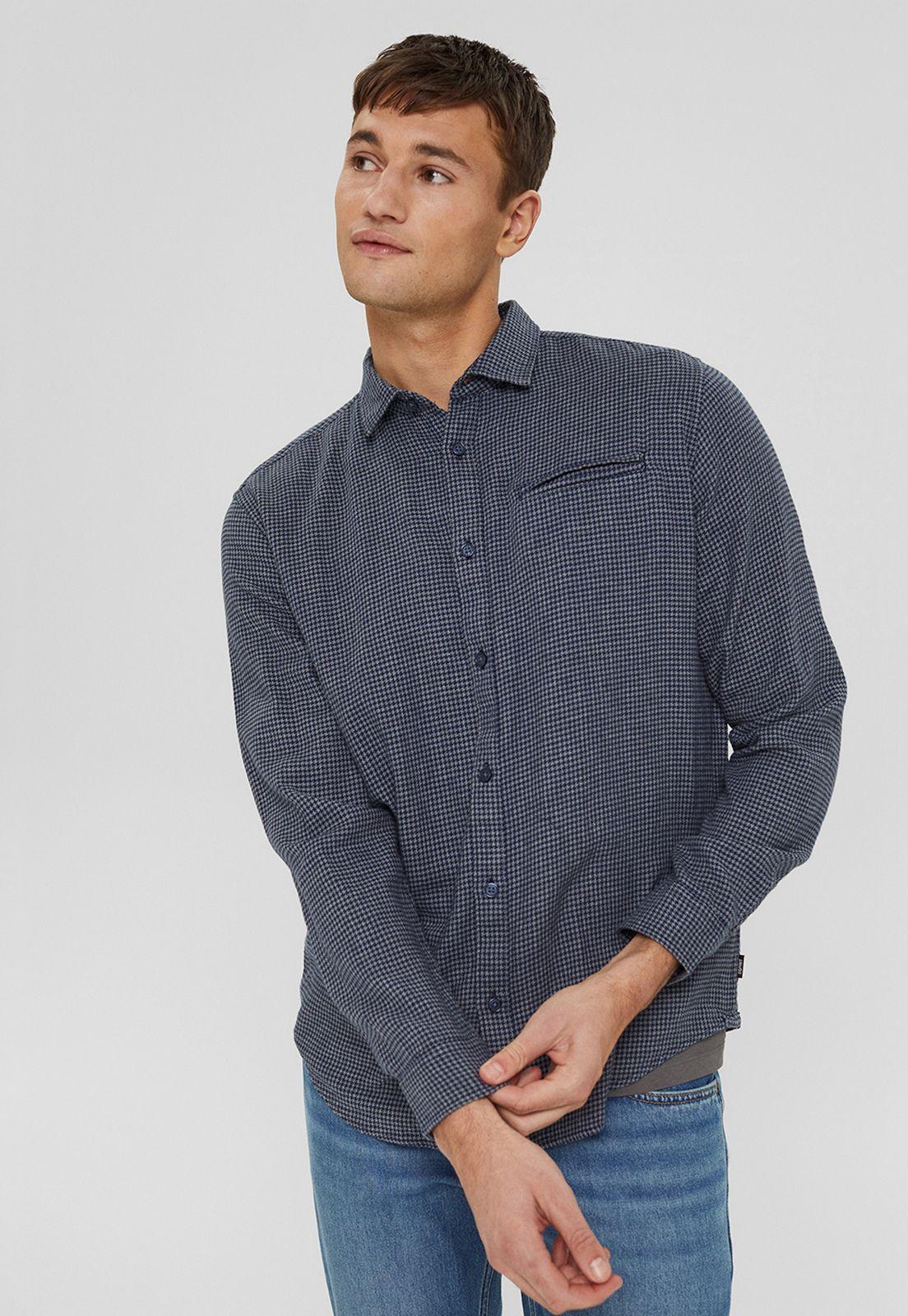 Camisa a cuadros de algodón ecológico Esprit-0