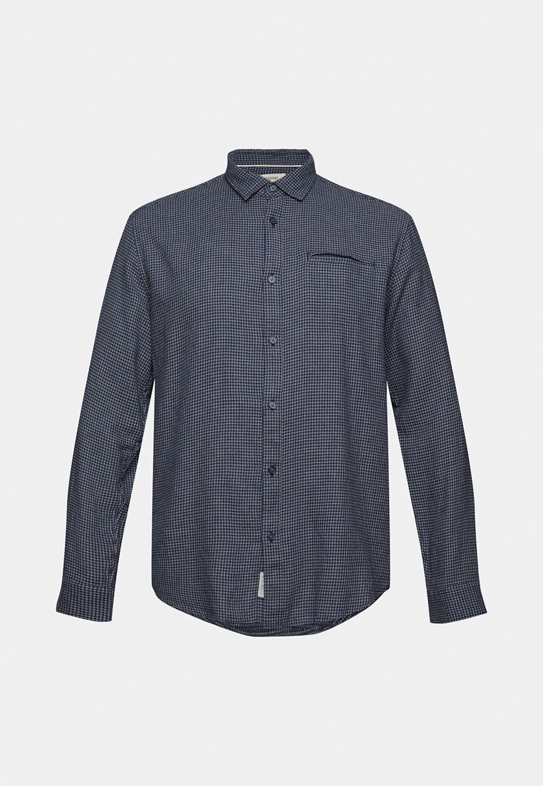 Camisa a cuadros de algodón ecológico Esprit-3