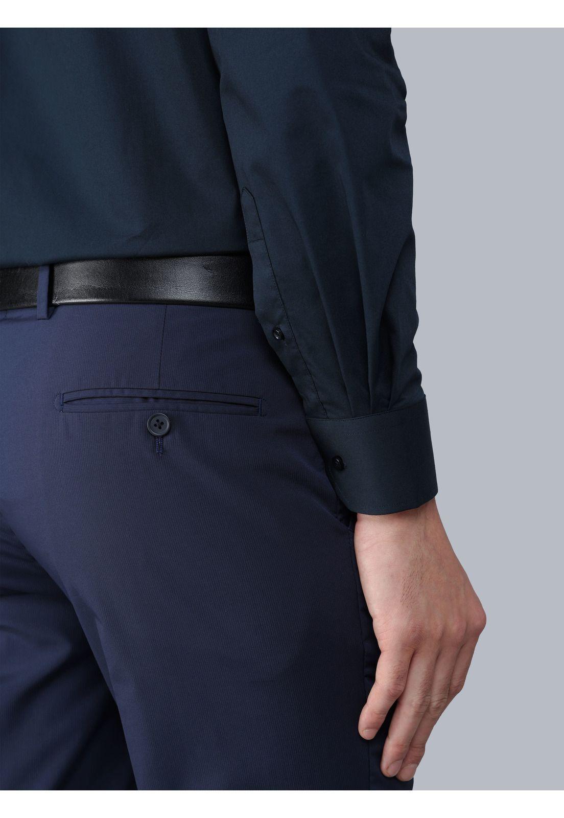 Camisa Formal Spandex Slim Fit Azul Marino Arrow ARM0508AZ-5