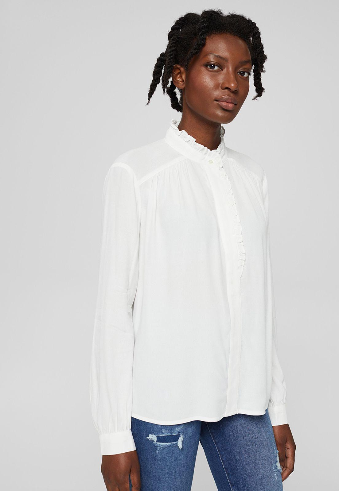 Blusa Manga Larga Lisa Esprit-0