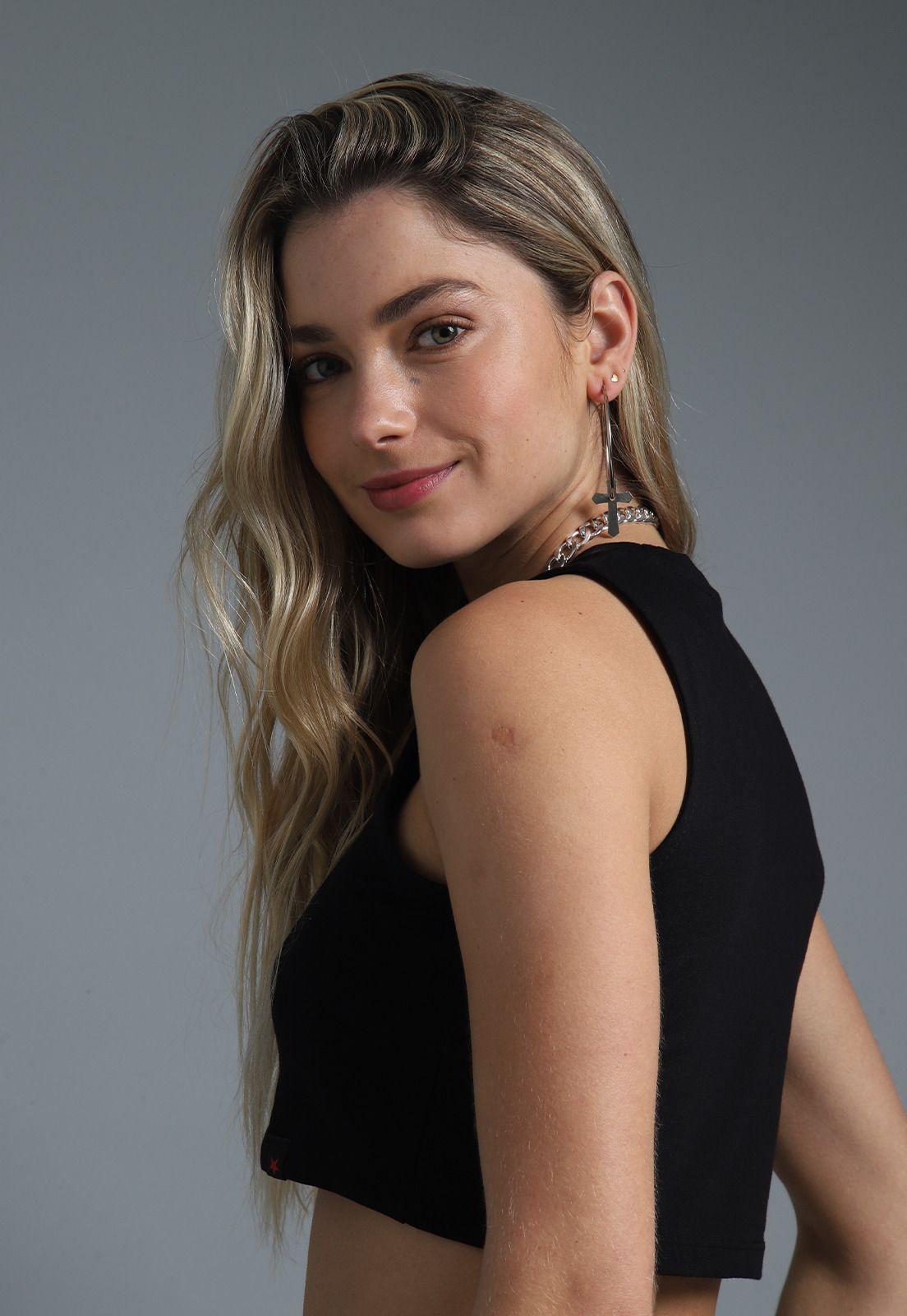 Polera Top Sin Manga Mujer Soviet SPO1624NE-2