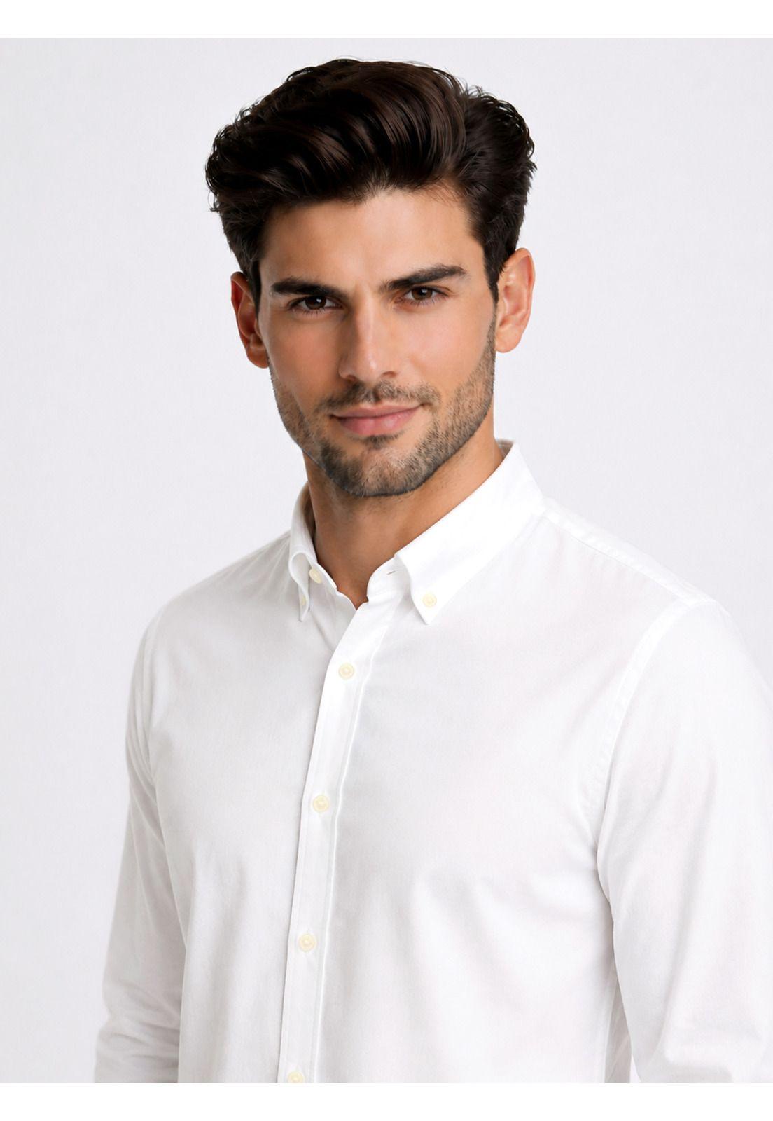 Camisa Lisa Regular Fit Blanco Piero Butti PBDVF18BL-2