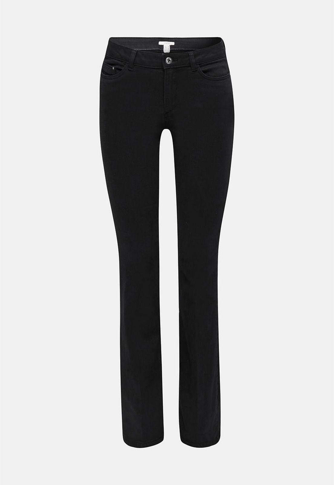 Pantalón ajustado y acampanado-3