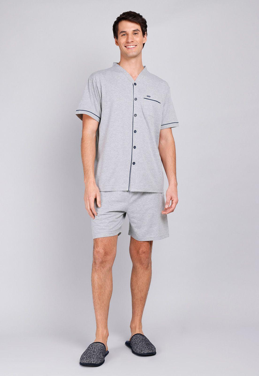 Pijama Corto Cuello En V Arrow P1V3210GR-3