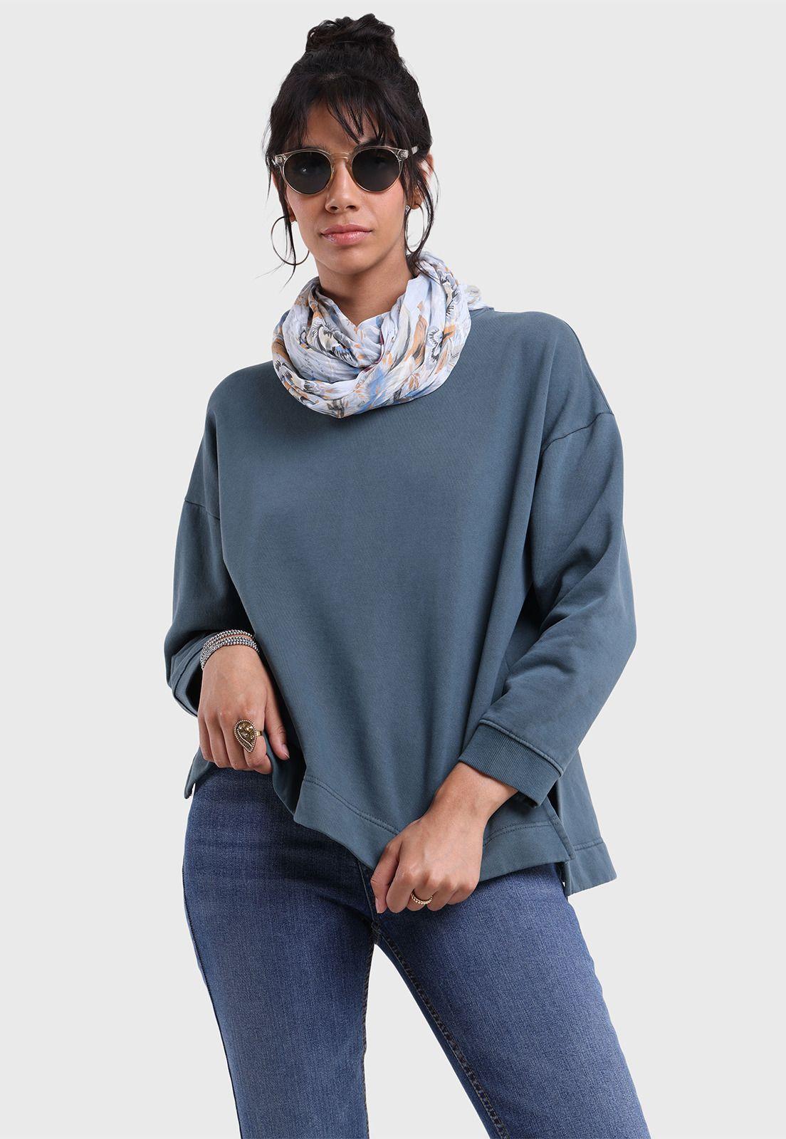 Poleron Cuello Redondo Mujer Soviet SPLM732AZ-1