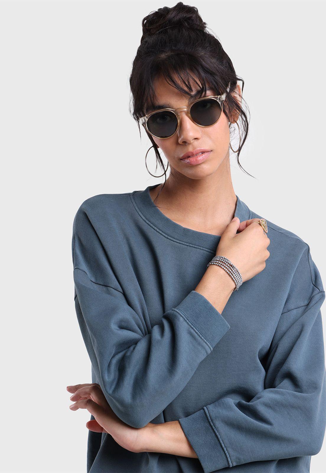 Poleron Cuello Redondo Mujer Soviet SPLM732AZ-2