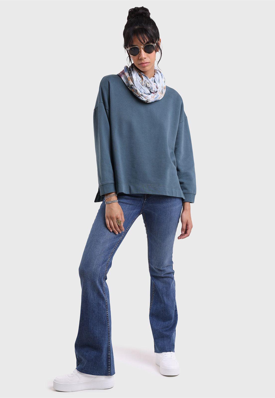 Poleron Cuello Redondo Mujer Soviet SPLM732AZ-4