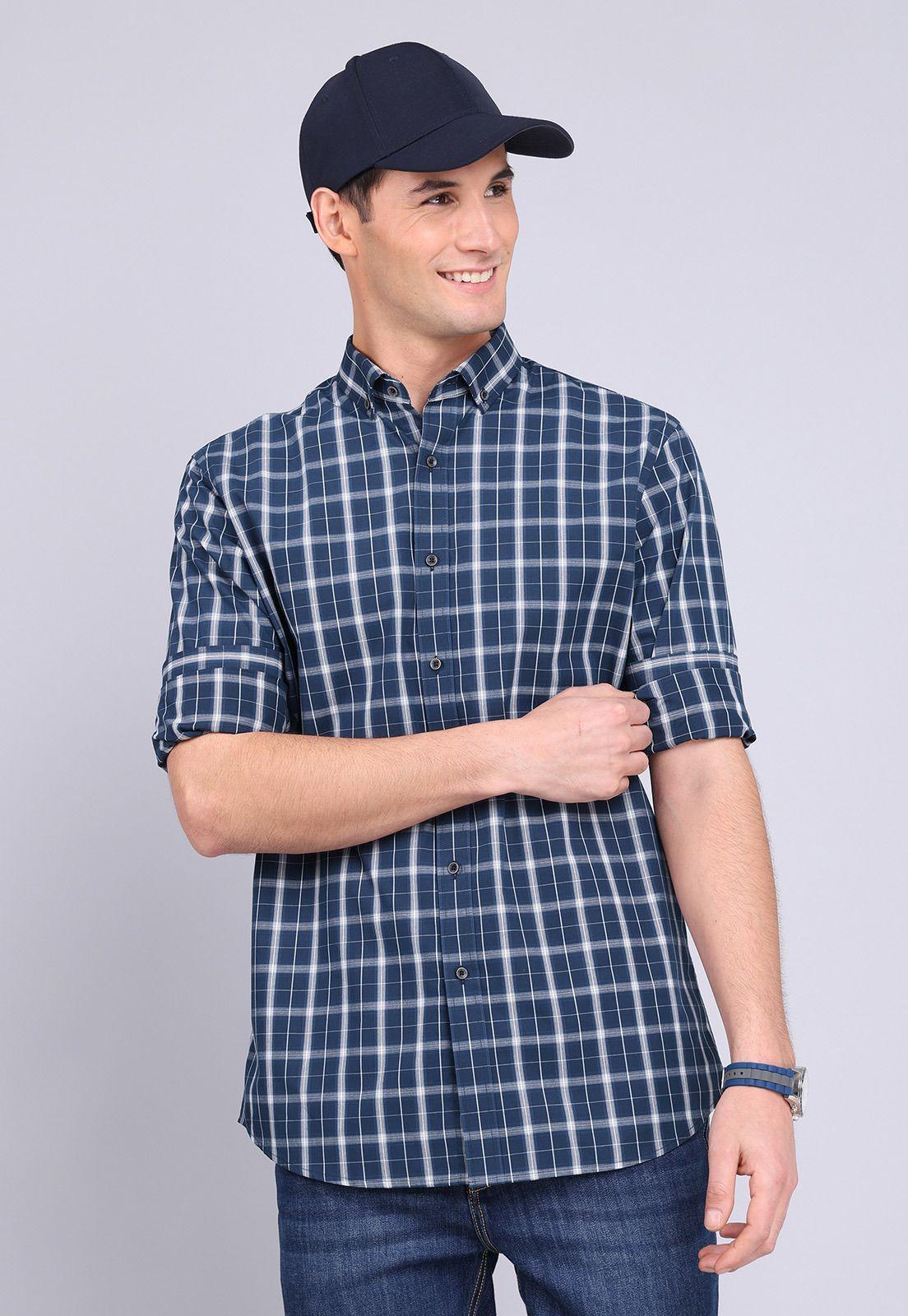 Camisa Cuadros Manga Larga Guy Laroche GLBVF06NB-4