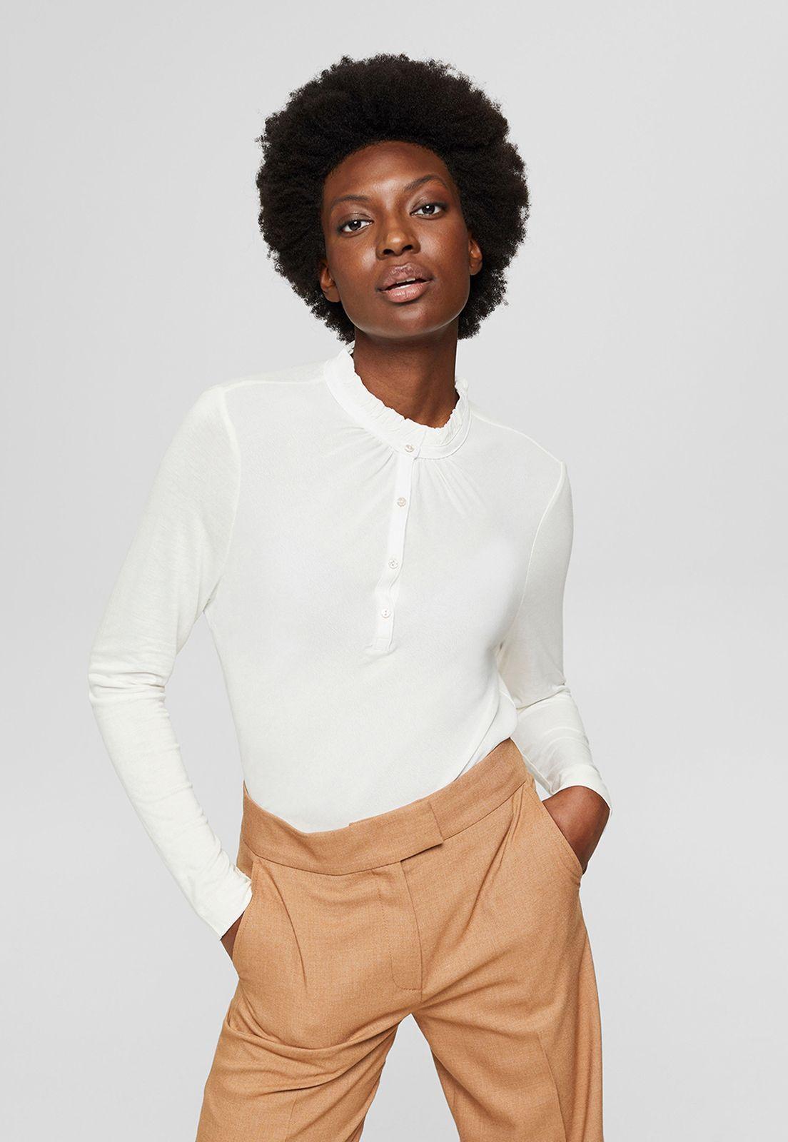 Polera mujer manga larga con LENZING™ ECOVERO™ Esprit-0