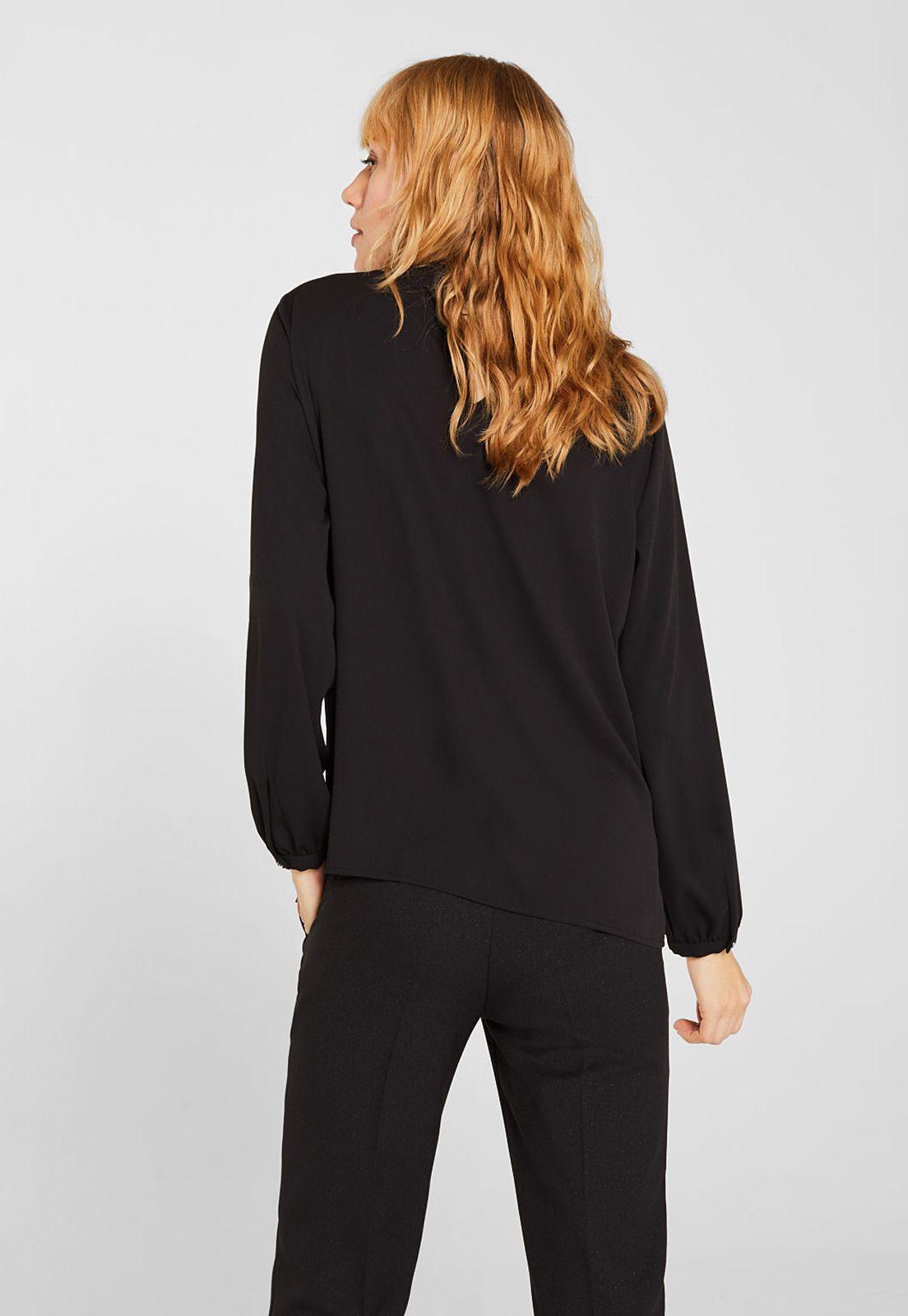 Blusa Manga Larga Con Encaje Esprit-1