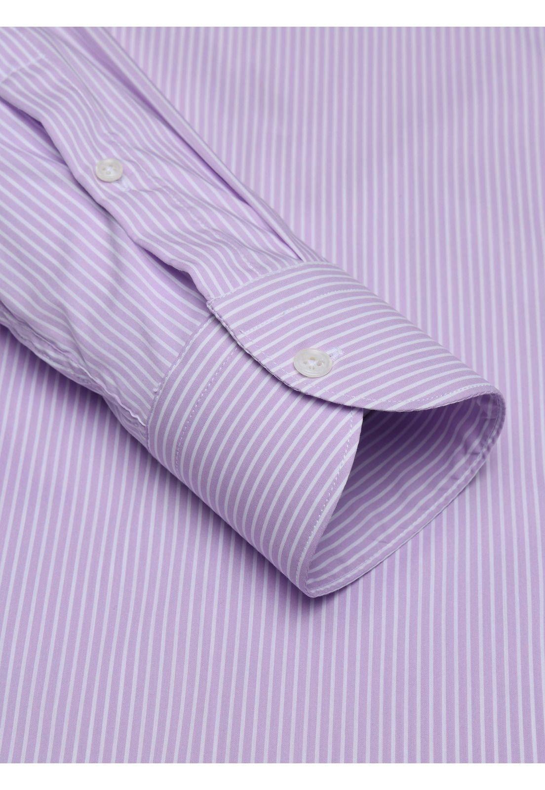 Camisa A Rayas Slim Fit Lila Arrow CMI3412LI-5