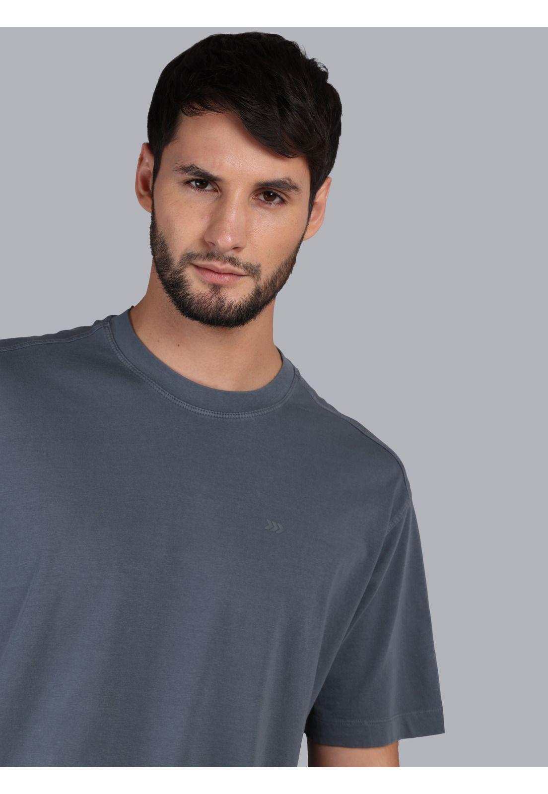 Polera Lisa Stone Wash Regular Fit Gris Oscuro Arrow PO33074GO-2