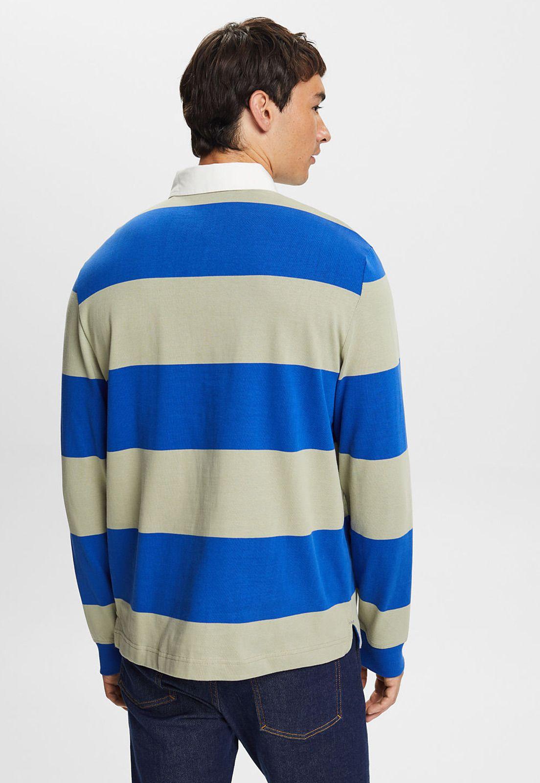 Polera de rugby con estampa a rayas holgada Hombre Esprit-1