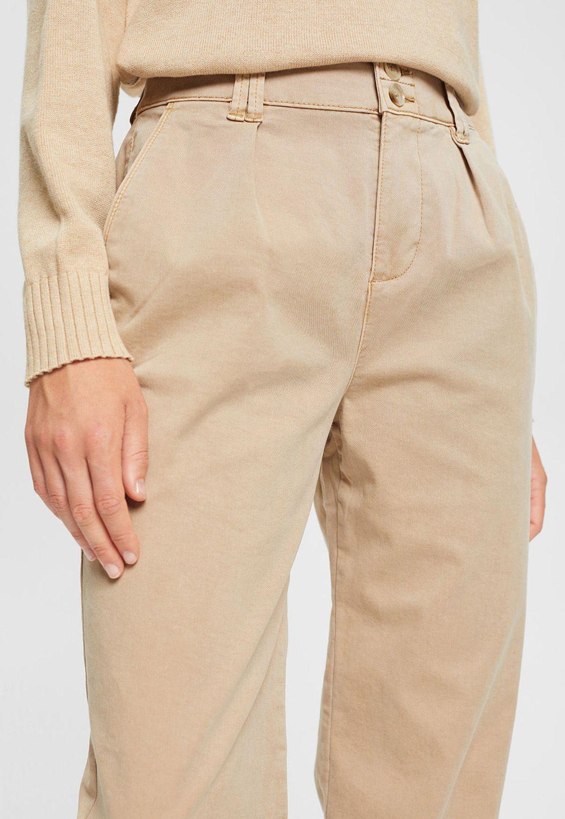 Pantalón Sastrero Chino Tiro Alto Mujer Esprit-2