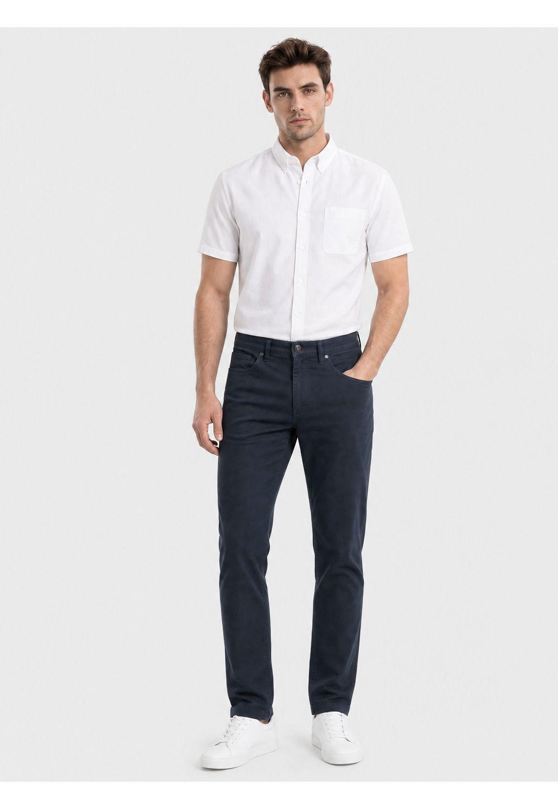 Pantalón 5 Pocket Spandex Regular Fit Azul Marino Piero Butti PBDVB02NB-3