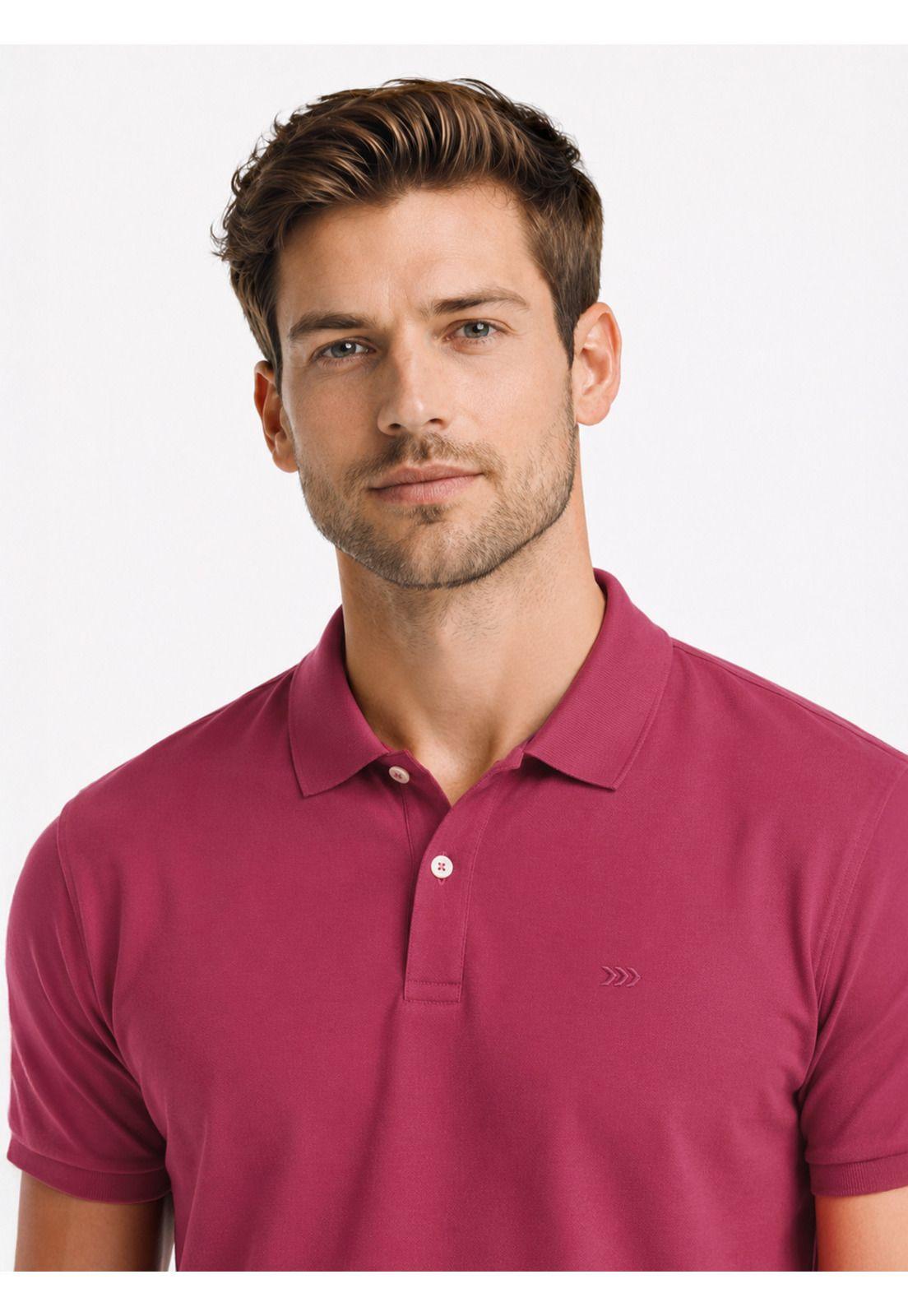 Polera Pique Regular Fit Guinda Arrow PO34030GU-2