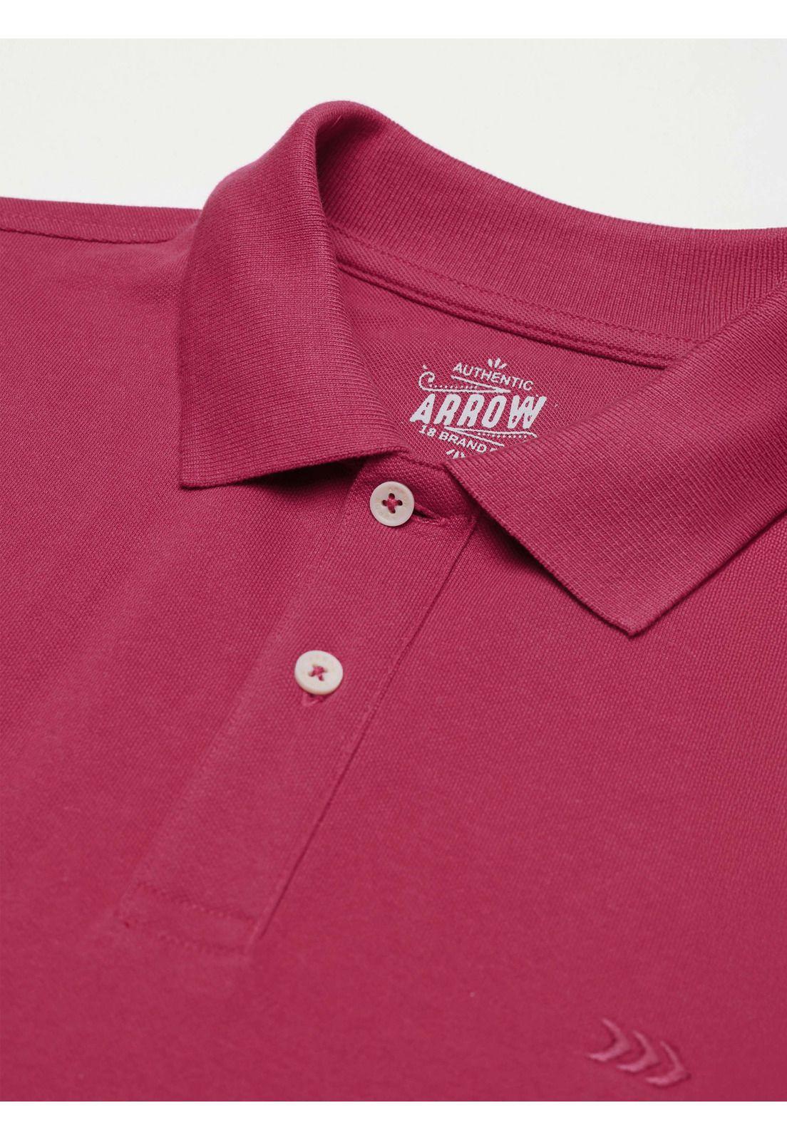 Polera Pique Regular Fit Guinda Arrow PO34030GU-4