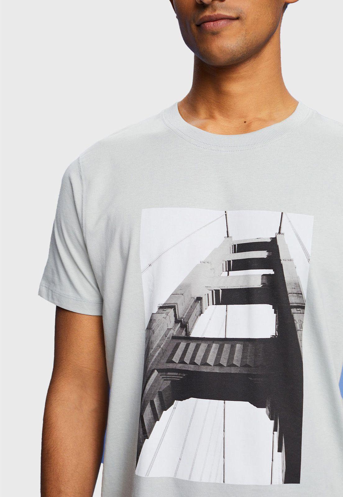 Polera Estampada Hombre Esprit 043EE2K320-2