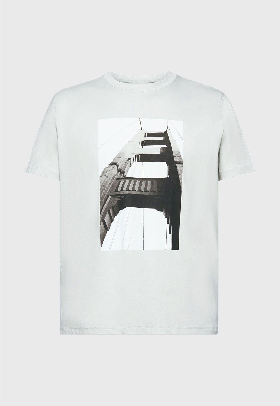 Polera Estampada Hombre Esprit 043EE2K320-3