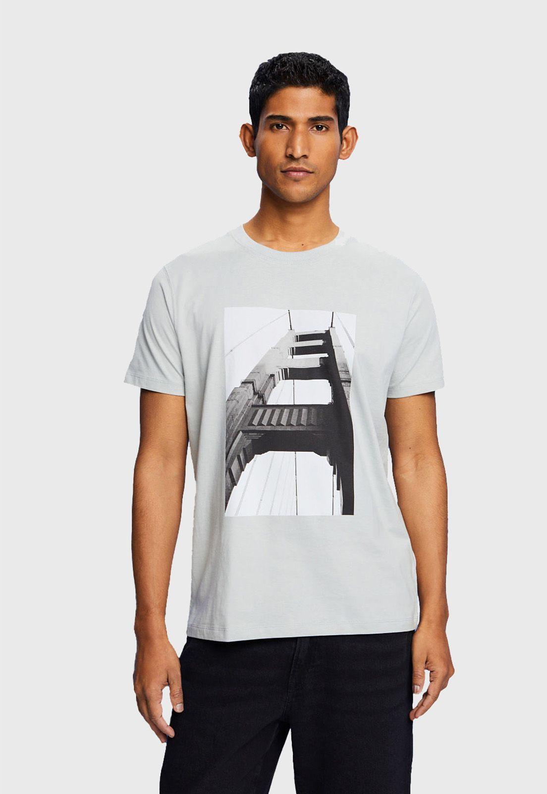 Polera Estampada Hombre Esprit 043EE2K320-0