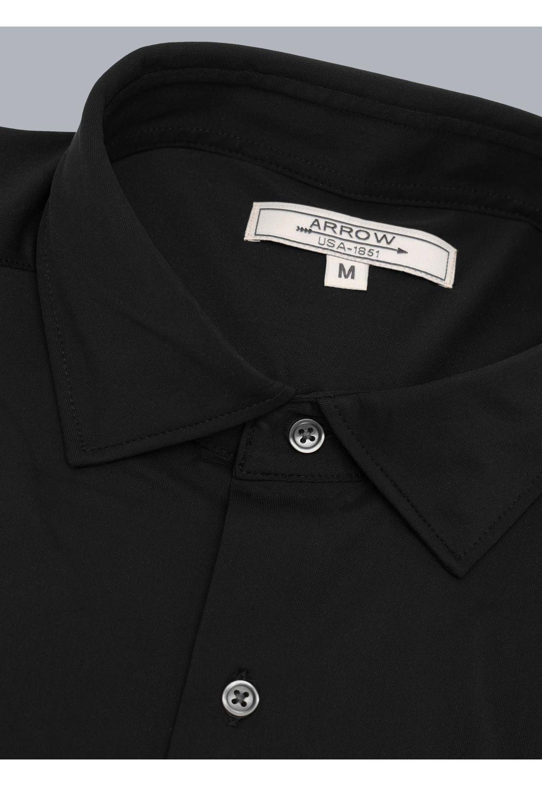 Camisa Ultra Spandex Regular Fit Negro Arrow CM33055NE-4