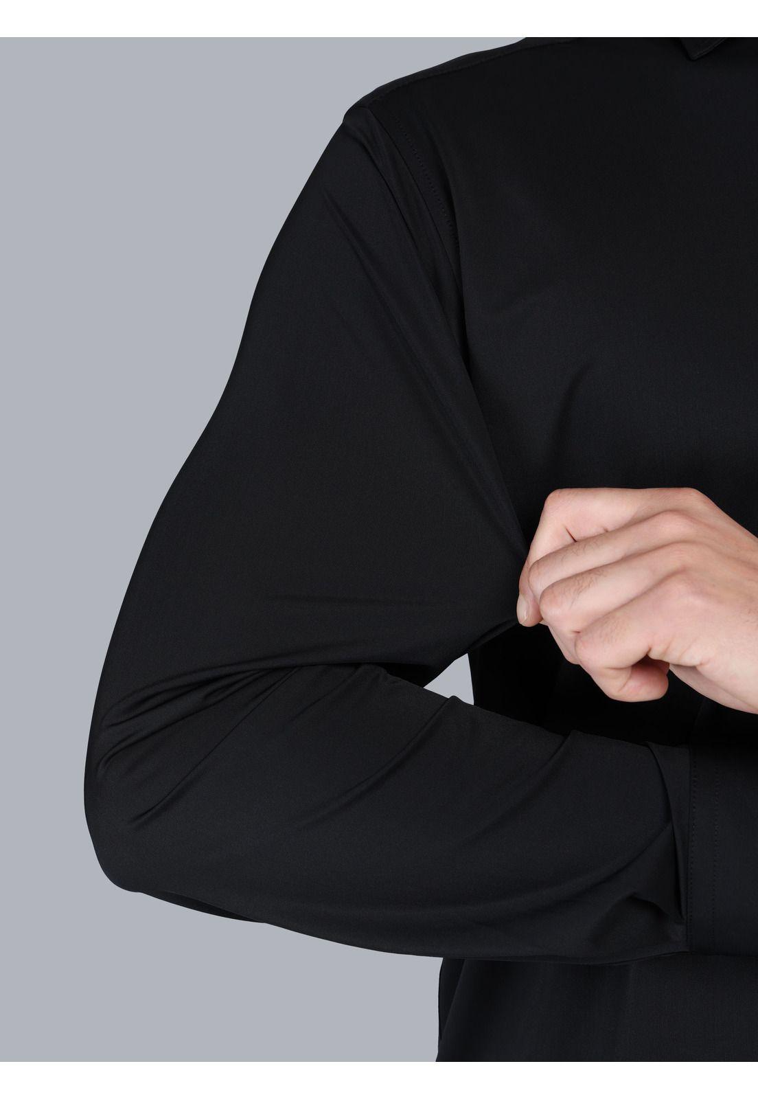Camisa Ultra Spandex Regular Fit Negro Arrow CM33055NE-5