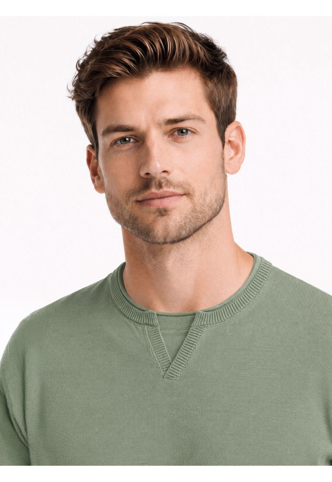 Sweater Stone Wash Regular Fit Verde Arrow SW34092VE-2