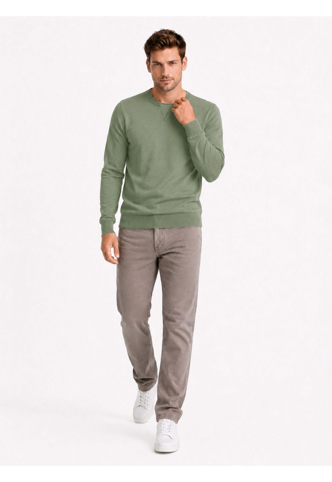 Sweater Stone Wash Regular Fit Verde Arrow SW34092VE-3