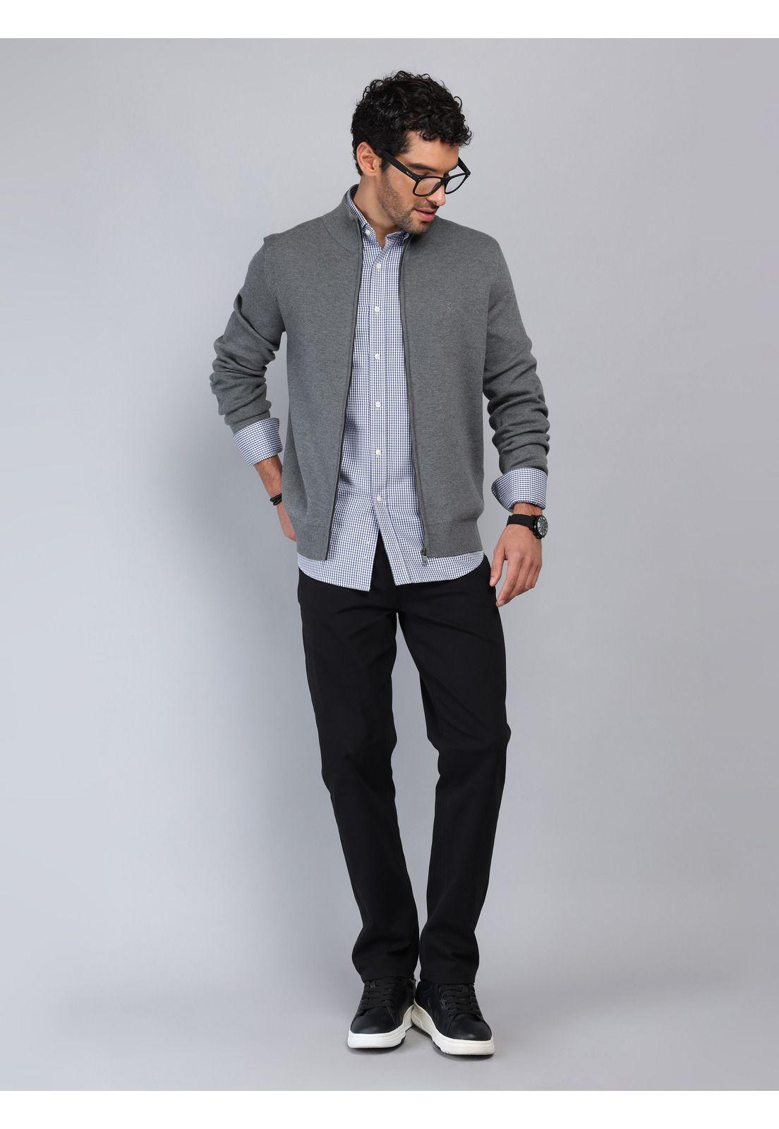 Sweater Cuello Alto Con Cierre Piero Butti PBCII23GR-3