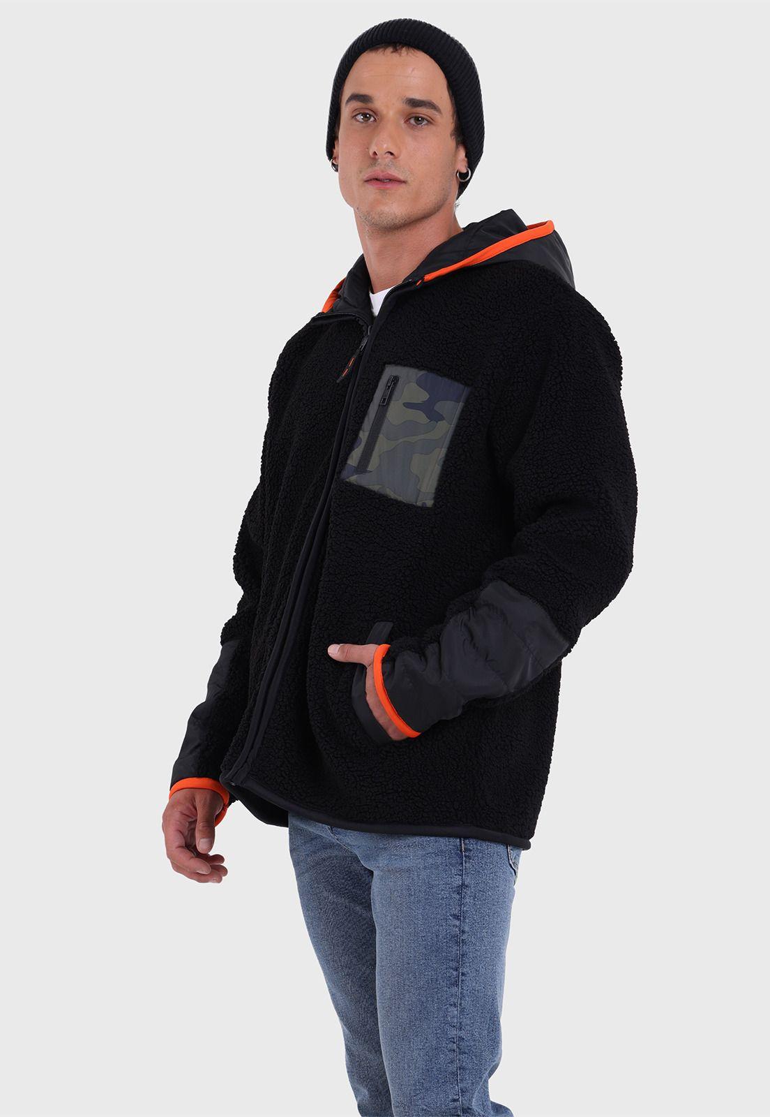 Chaqueta Sherpa con Gorro Hombre Soviet SJKH701NE-1