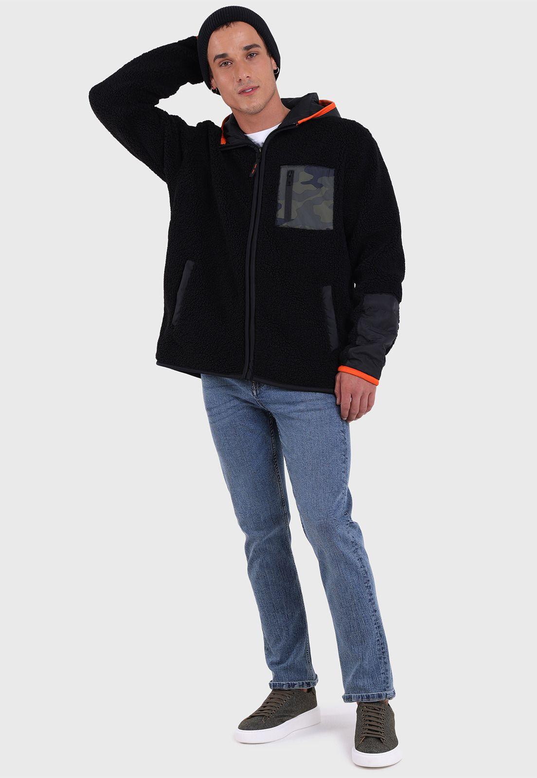 Chaqueta Sherpa con Gorro Hombre Soviet SJKH701NE-4