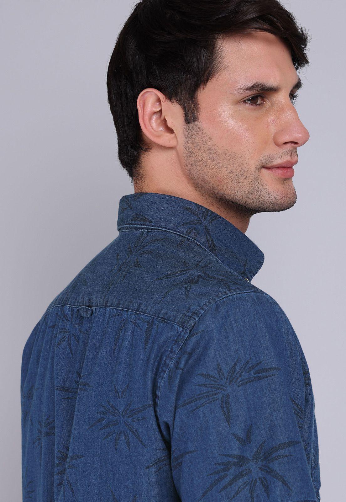 Camisa Denim Manga Corta Soviet BVSHF20NB-4