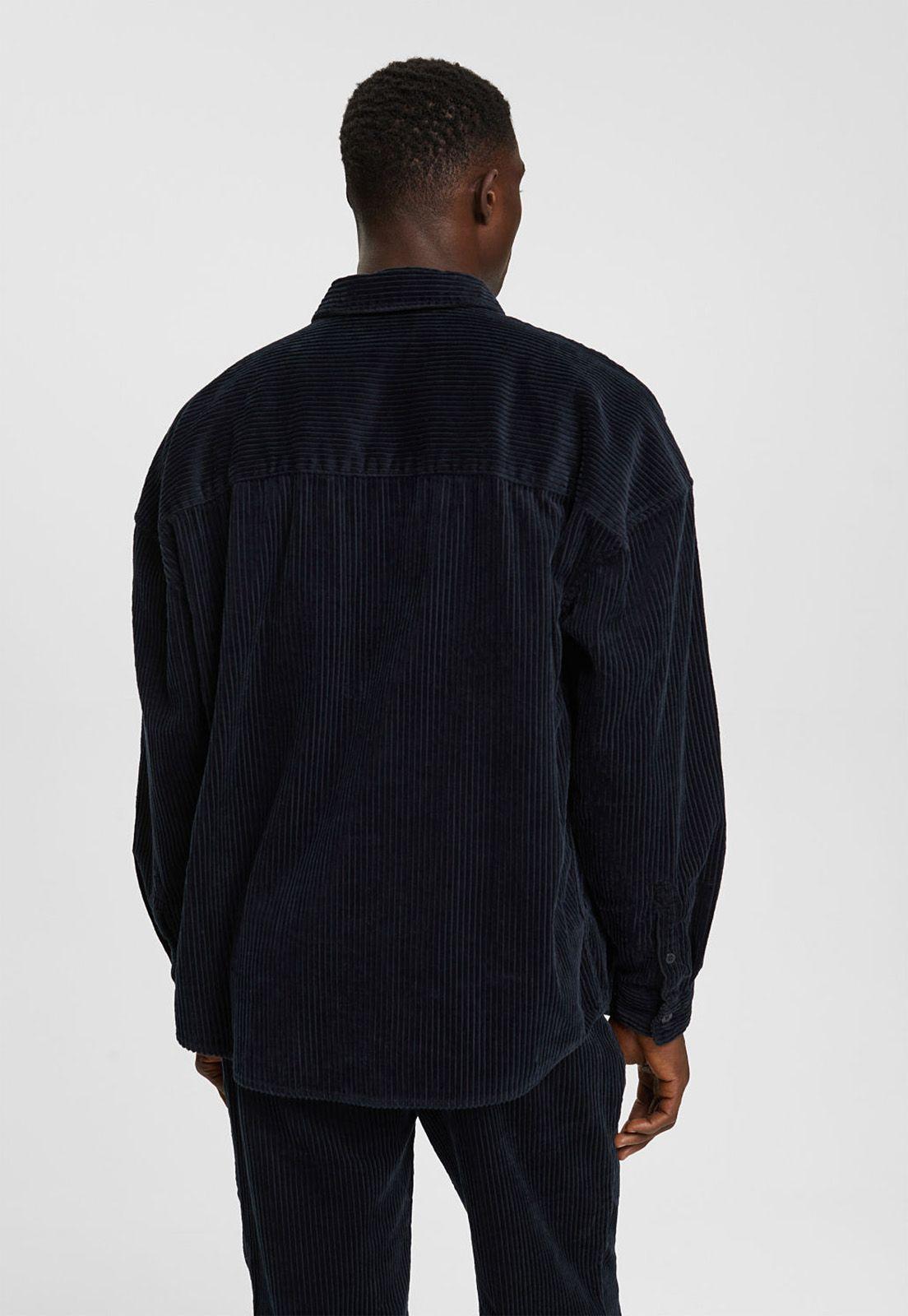 Camisa Extragrande De Pana Hombre Esprit-1