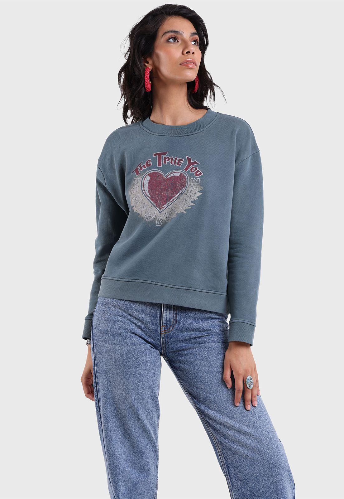 Poleron Cuello Redondo Mujer Soviet SPLM730AZ-1