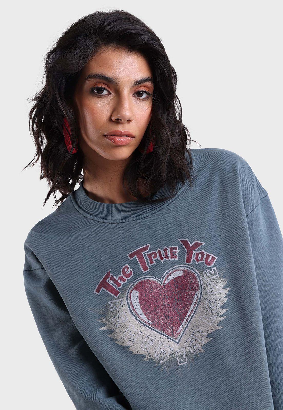 Poleron Cuello Redondo Mujer Soviet SPLM730AZ-2