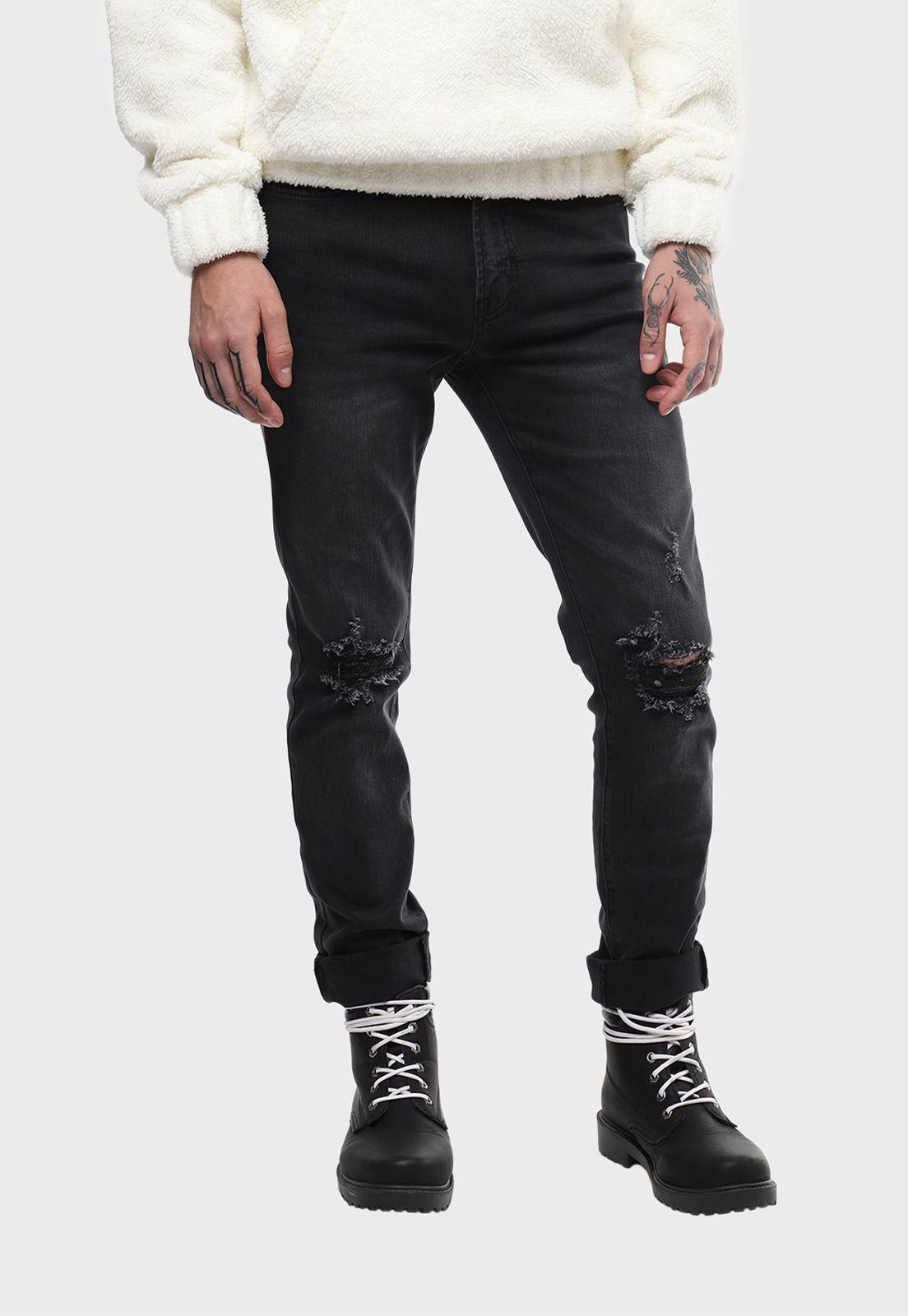 Jeans Skinny Negro Soviet SVJE260NE-0