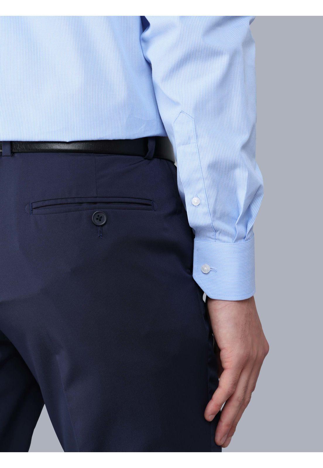 Camisa Formal A Rayas Tailored Fit Celeste Arrow ARM0520CE-5