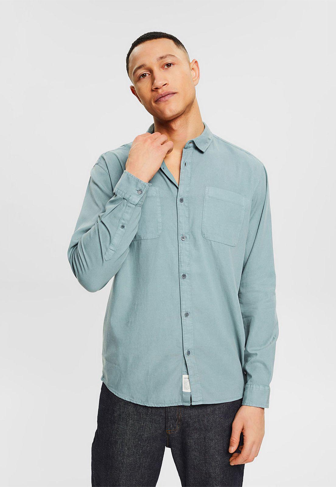 Con Tencel™: Camisa Con Bolsillos En El Pecho Esprit-0